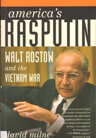 Book, America's Rasputin: Walt Rostow and the Vietnam War, 2008
