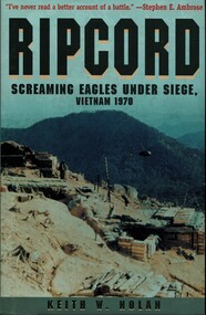 Book, Ripcord: Screaming Eagles Under Seige, Vietnam 1970, 2000