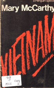 Book, McCarthy, Mary, Vietnam. (Copy 2), 1967