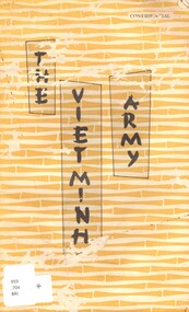 Book, Notes on the Viet Minh Army, 1956