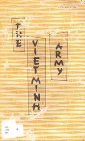 Book, British War Office, Notes on the Viet Minh Army, 1956