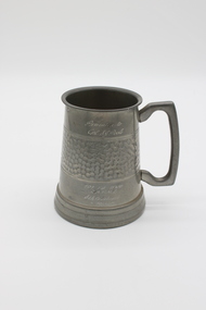Personally inscribed pewter tankard 1966-1967 for Cpl SJ Poole