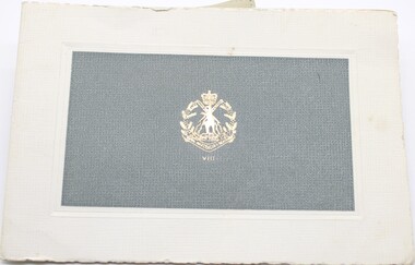 RAR V111 Christmas card with Australian emblem.