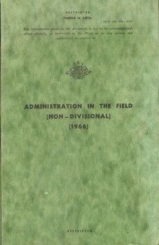 Australian Army: Administration in the field (Non-Divisional) 1966