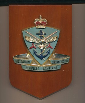 Australian Canteens Services Organization plaque