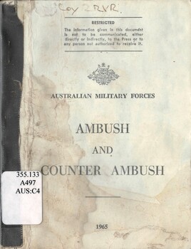 Australian Military Forces: Ambush And Counter Ambush 1965