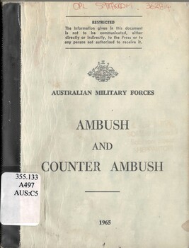 Australian Military Forces: Ambush And Counter Ambush 1965