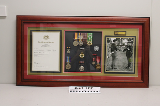 Vietnam war service medals presented to Trevor Nicholson