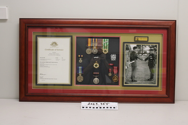 Vietnam war service medals presented to Trevor Nicholson
