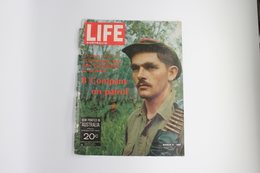 Life Australia magazine cover showing B Company on patrol