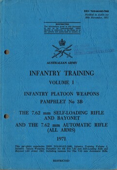 Infantry Training, Volume 1, Infantry Platoon Weapons, Pamphlet No. 3B: