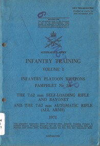 Infantry Training, Volume 1, Infantry Platoon Weapons, Pamphlet No. 3B