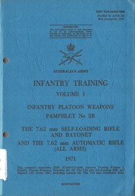 Infantry Training, Volume 1, Infantry Platoon Weapons, Pamphlet No. 3B