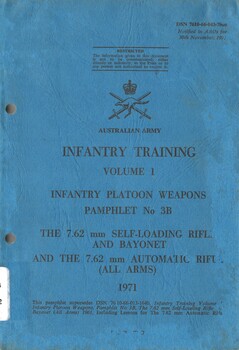 Infantry Training, Volume 1, Infantry Platoon Weapons, Pamphlet No. 3B