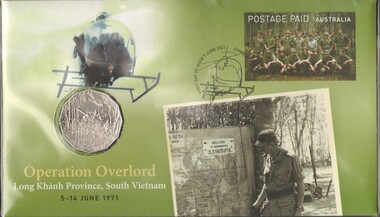 A commemorative coin. Operation Overlord. Long Khanh Province, South Vietnam 5 - 14 June 1971