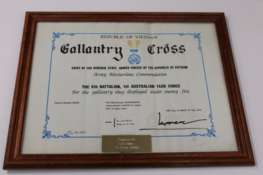 Document - Gallantry Cross
