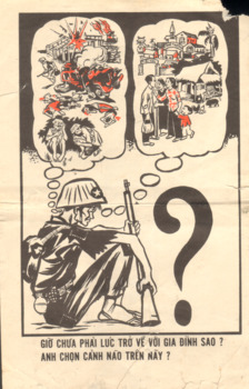 A propaganda flyer in Vietnamese. 