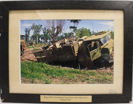 Bogged MK V International Cargo Truck At Fire Base Coral Vietnam 1968