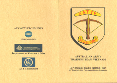 Australian Army Training Team Vietnam 45th Reunion Dinner