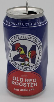 Beer can from 21 Construction squadron reunion 2024.