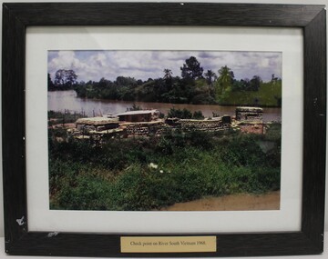 Check Point on River South Vietnam 1968