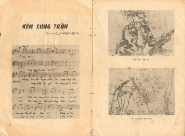 A propaganda flyer which is written in Vietnamese writing on both sides.