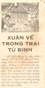 A small propaganda flyer which is written in Vietnamese.