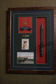 Royal Australian Signals framed memorabilia - David John Fry