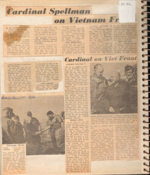 A collection of newspaper clippings donated by Gerald Anthony Cudmore.