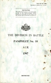 Australian Army: The Division In Battle, Pamphlet No. 10: Air, 1967
