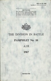 Australian Army: The Division In Battle, Pamphlet No. 10: Air, 1967 