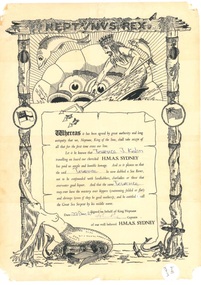 Certificate, "Crossing the Line"