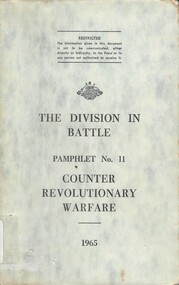 Australian Army: The Division In Battle, Pamphlet No. 11: Counter Revolutionary Warfare