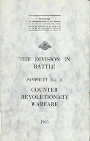 Australian Army: The Division In Battle, Pamphlet No. 11: Counter Revolutionary Warfare