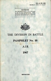 Australian Army: The Division In Battle, Pamphlet No. 10: Air, 1967