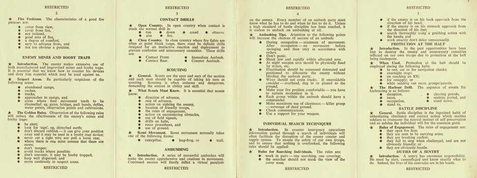 Jungle Training Centre, Battle Wing, Notes For Students