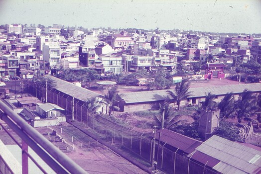 View of compound and buildings from the roof.