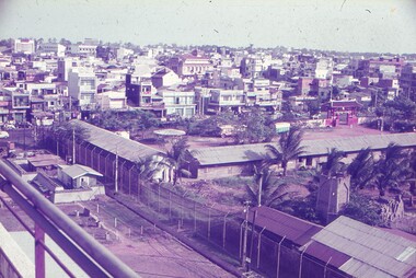 View of compound and buildings from the roof.