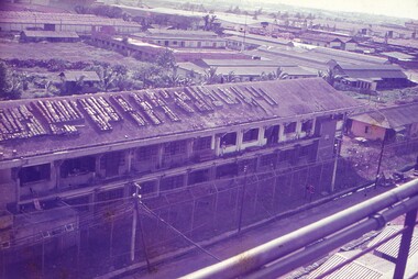 Unfinished building next to HQ AFV