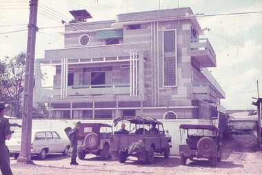 Quarters building and parking area at Ben Hoa