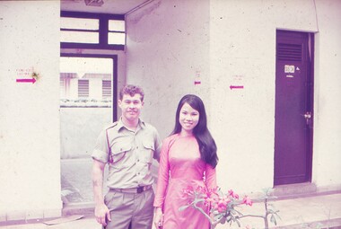 Cpl Egan with female interpreter.