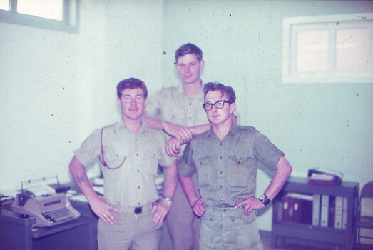 3 Privates posing for a photo