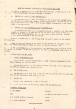 Brief For Members Proceeding To Australian On R&R Leave