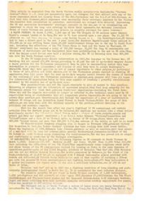 An article of eight pages taken from the newsletter Vietnam Courier. 