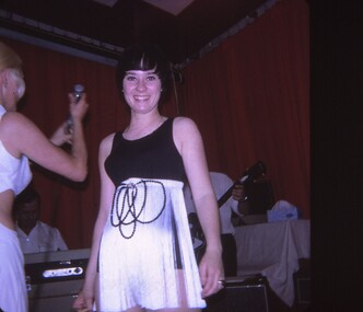 Female entertainer posing for photo.