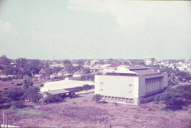 Elevated photo taken of buildings and scenery.