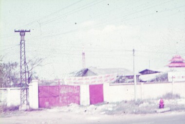 Buildings on a street in Saigon.
