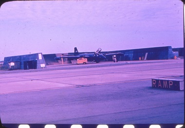 Aircraft in fortified bay.