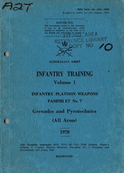 Infantry Training, Volume 1, Infantry Platoon Weapons