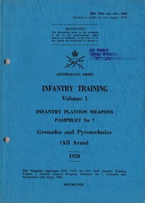 Infantry Training, Volume 1, Infantry Platoon Weapons